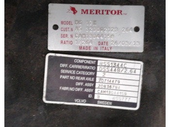 Diferencijalna brzina za Kamion Meritor 20714479: slika 2