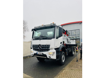 Istovarivač, Kamion sa dizalicom novi Mercedes-Benz Arocs 1835  4x4 Meiller Fassi F135 Kran Kipper: slika 5