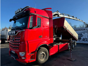 Istovarivač, Kamion sa dizalicom Mercedes-Benz Actros 3358, 6x4, Tipper & Crane, 2017: slika 3