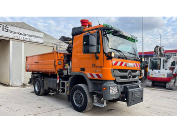 Istovarivač Mercedes-Benz Actros 1832 AK tipper 4x4 - crane Fassi 9.2M - remote control: slika 4