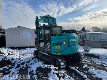 Bager 2019 Kobelco SK75SR-7 Gravemaskin - Engcon tiltrotator - 2 skuffer: slika 5