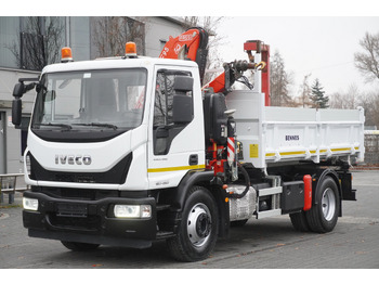 Kamion sa dizalicom IVECO Eurocargo 160-250 E6/ Fassi crane / 3-sided tipper / mileage 47 thousand. km!: slika 2