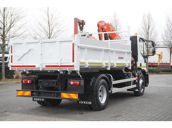 Kamion sa dizalicom IVECO Eurocargo 160-250 E6/ Fassi crane / 3-sided tipper / mileage 47 thousand. km!: slika 3