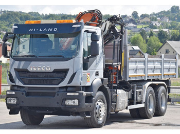 Kamion sa dizalicom, Istovarivač Iveco TRAKKER 410*Kipper 5,20m*ATLAS 165.2E * FUNK/6x4: slika 3