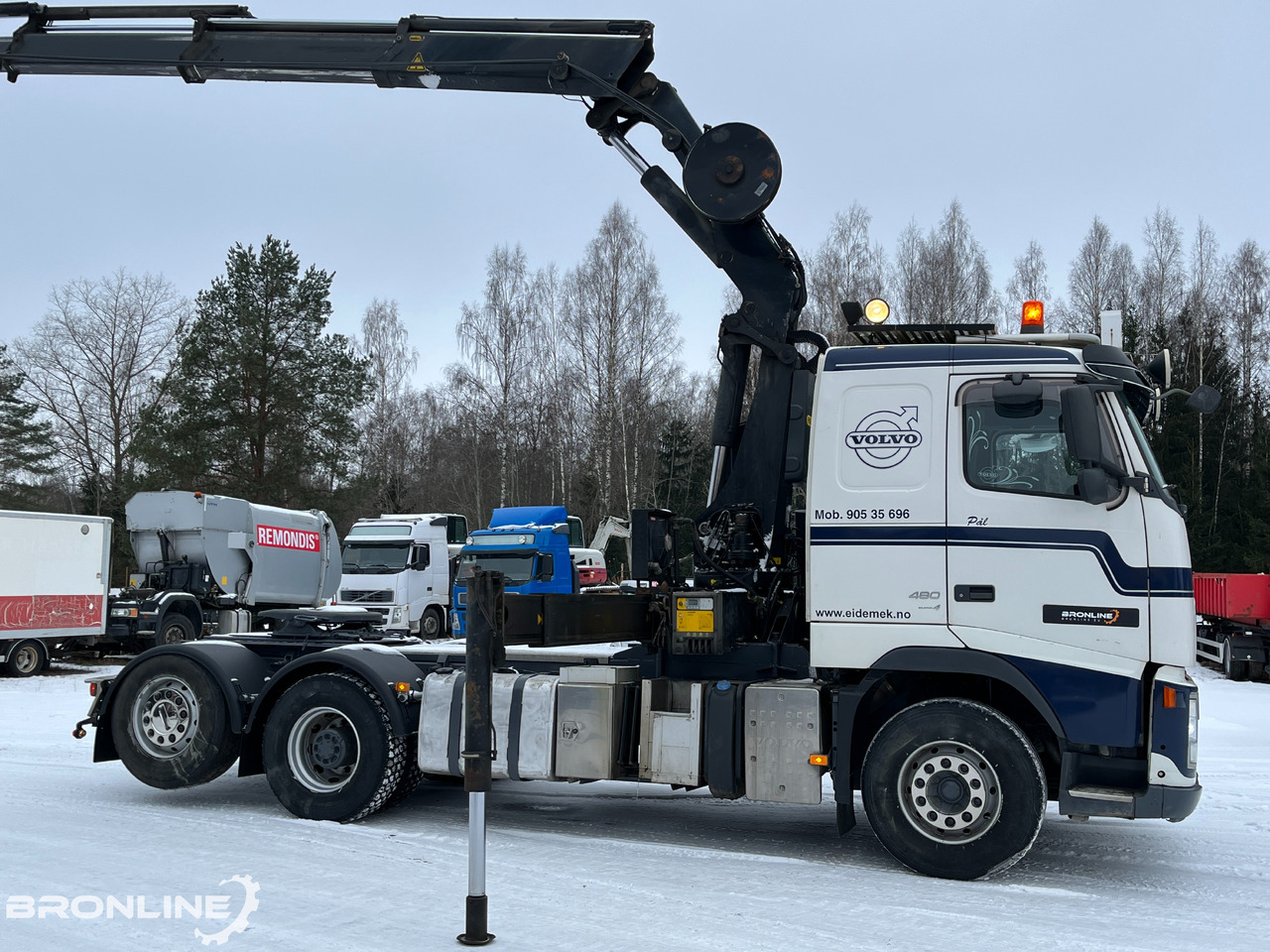 Kamion sa dizalicom 2008 VOLVO FM480 6x2 + Palfinger PK27002-SH: slika 6