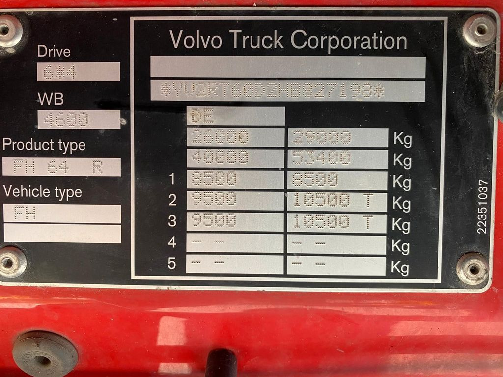 Šticar Volvo FH 540 Loglift Kran: slika 11