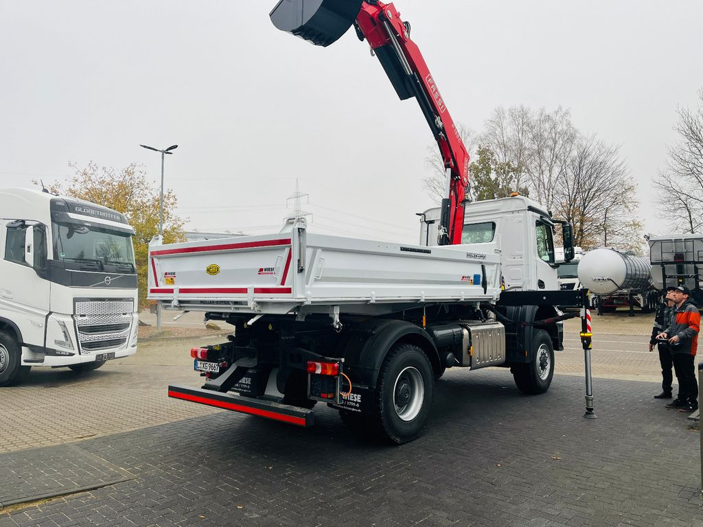 Istovarivač, Kamion sa dizalicom novi Mercedes-Benz Arocs 1835  4x4 Meiller Fassi F135 Kran Kipper: slika 7