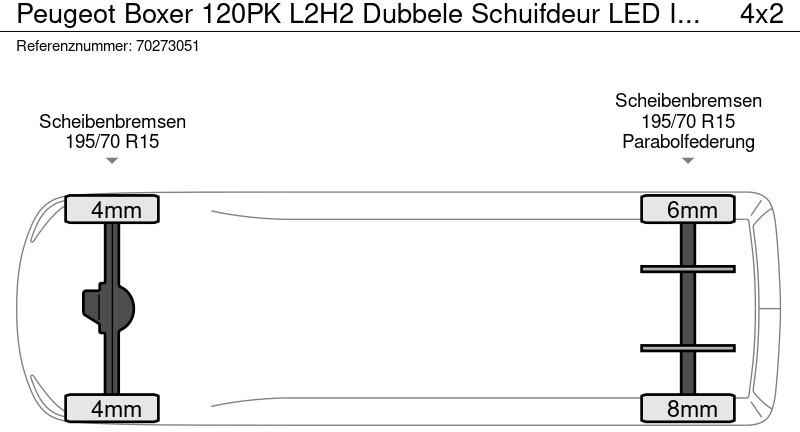 Mali kombi Peugeot Boxer 120pk L2H2 Dubbele Schuifdeur LED Imperiaal Trekhaak Werkplaatsinrichting Camera Airco Cruise L2 Airco Trekhaak Cruise control: slika 20