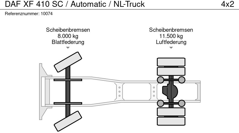 Tegljač DAF XF 410 SC / Automatic / NL-Truck: slika 14