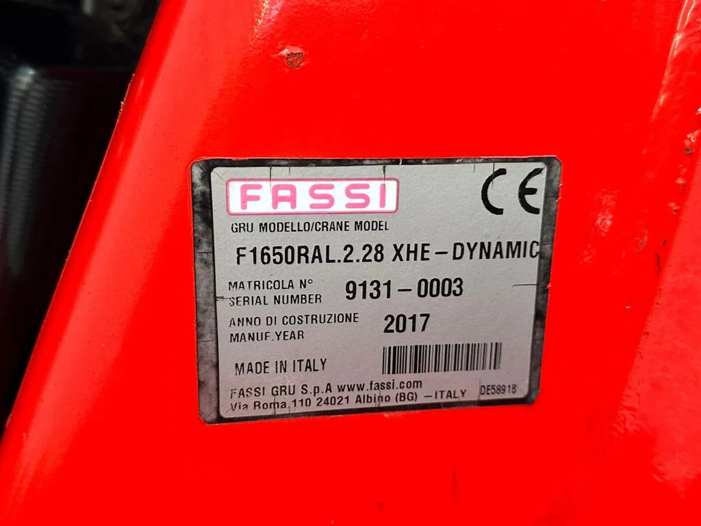 Kamion sa dizalicom, Kamion sa tovarnim sandukom Volvo FH 540 10X4 + FASSI F1650RAL.2.28 + JIB L616L KR: slika 21