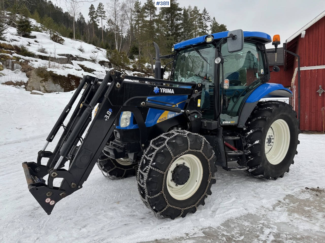 Traktor 2010 New Holland T6020 Elite w/front loader: slika 22