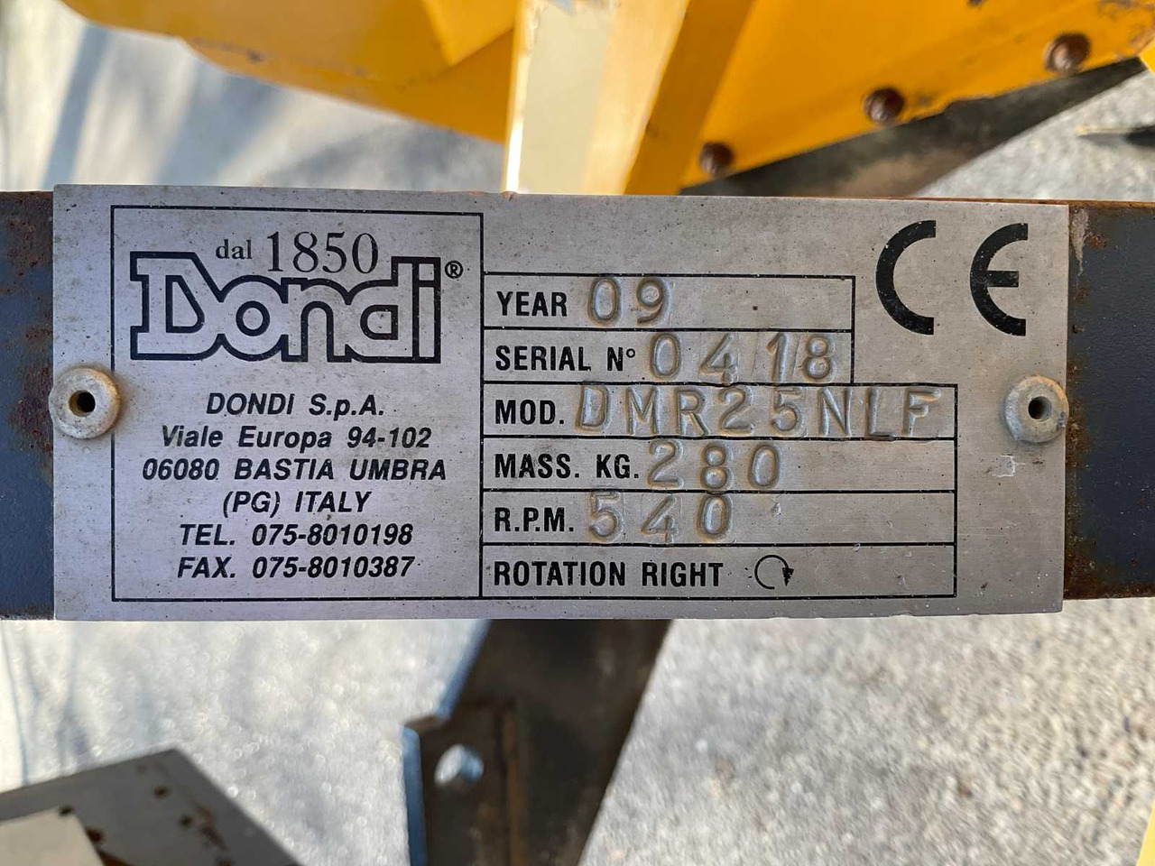 Traktorska freza Dondi DMR25NLF: slika 9