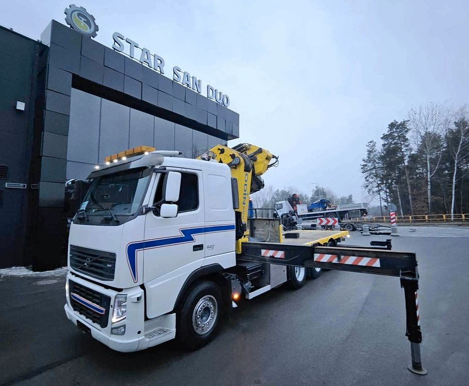 Kamion sa dizalicom, Kamion sa tovarnim sandukom Volvo FH 520 8x4 HMF ODIN K6 EURO 5 FLY JIB KRAN CRANE: slika 14