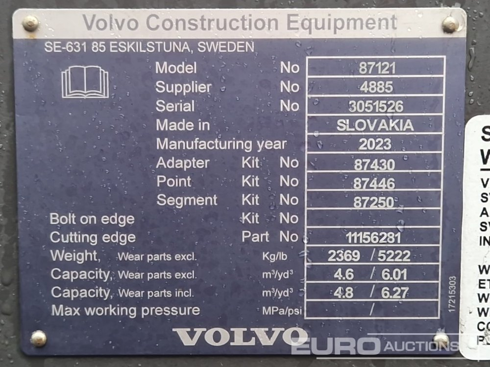 Utovarivač točkaš Unused Volvo L180H: slika 14